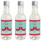 Big Dot of Happiness Elf Squad - Mini Wine and Champagne Bottle Label Stickers - Elf Christmas Party Favor Gift for Women and Men - Set of 16